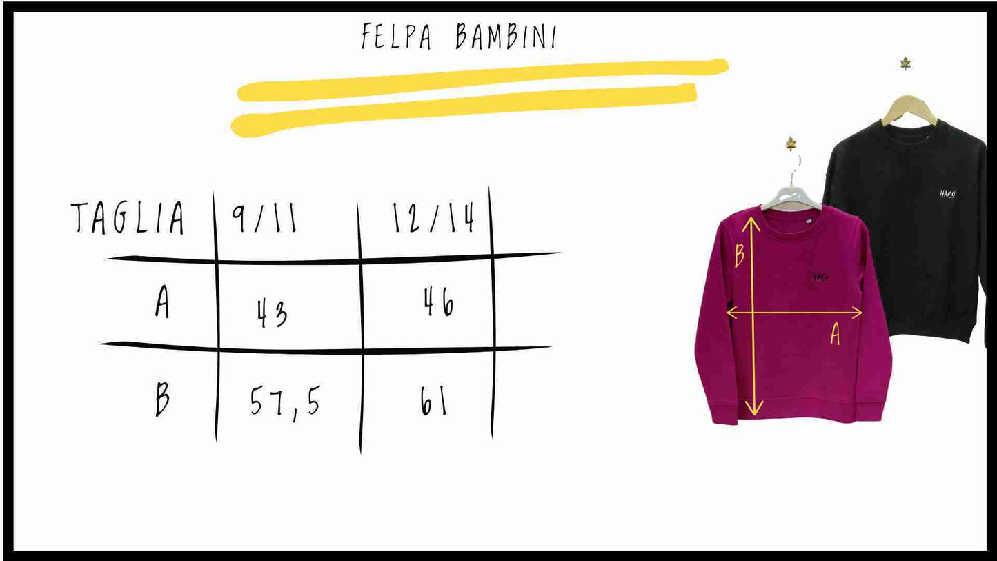 Felpa bambino