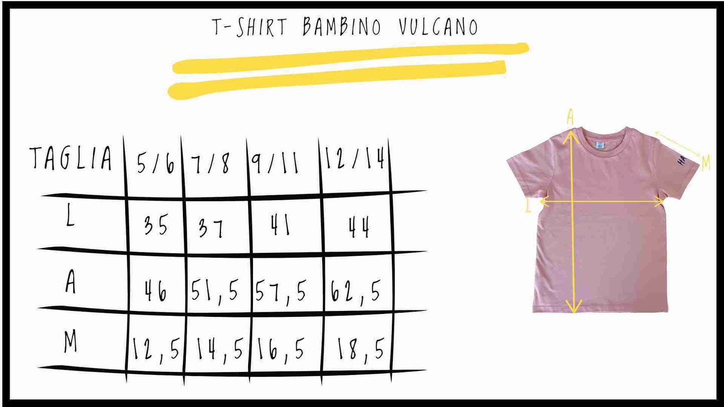 T-shirt bambino Vulcano