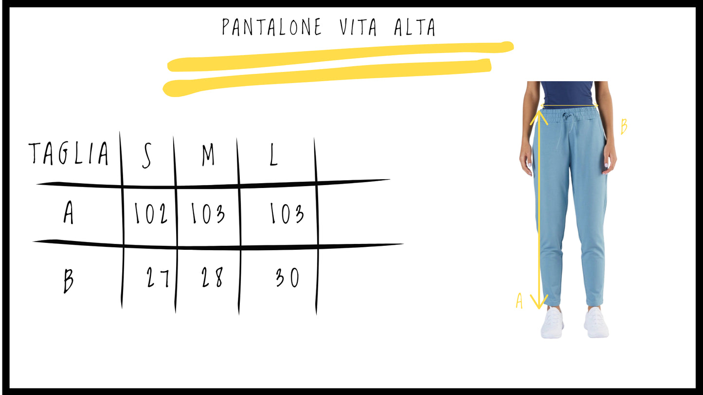 Pantalone donna vita alta True North