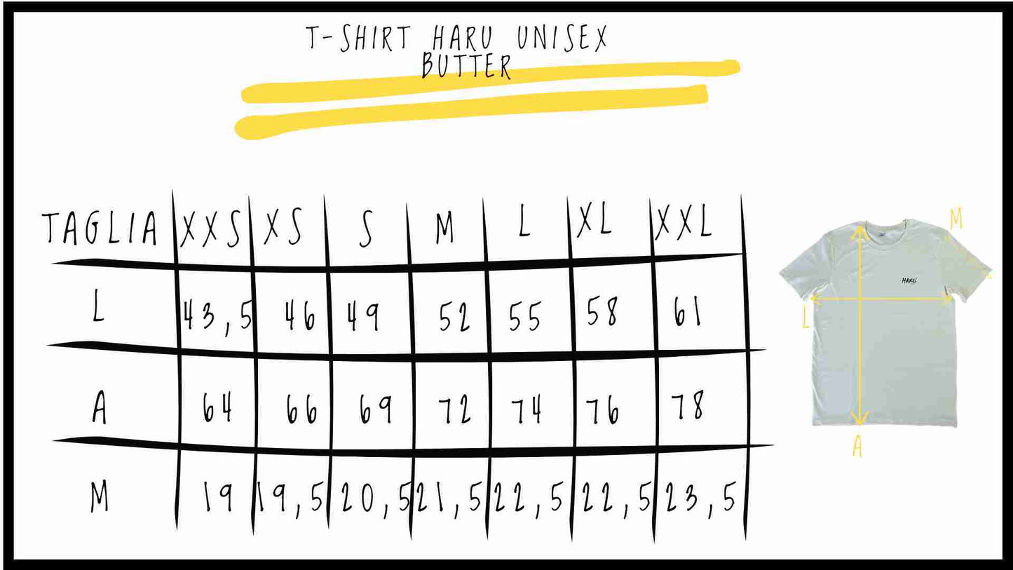T-shirt unisex butter