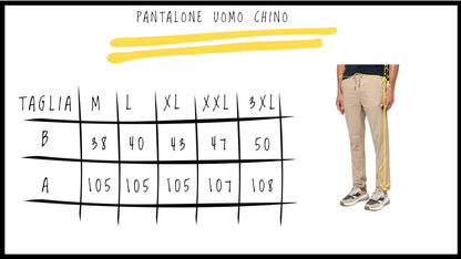 Pantalone chino uomo